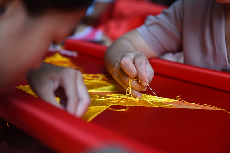 Hanoi village famous for making national flags in past 7 decades