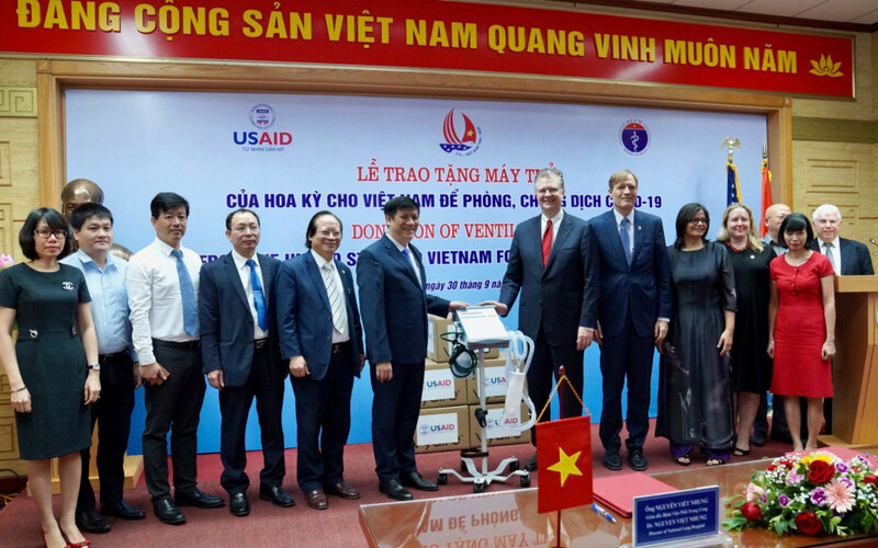 US, China donate ventilators and masks to aid Vietnam’s Covid-19 combat