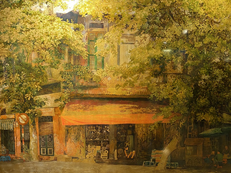 Hanoi beauty in local painters' eyes