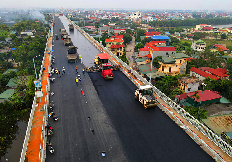 First bridge linking Hanoi with Noi Bai Airport to resume operation early 2021