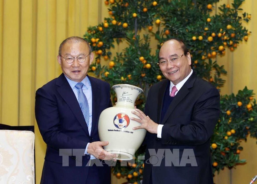 Vietnamese President meets head coach Park Hang-seo