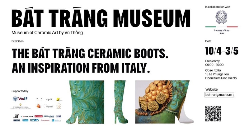 “The Bat Trang Ceramic Boots -An Inspiration from Italy” exhibition debuts