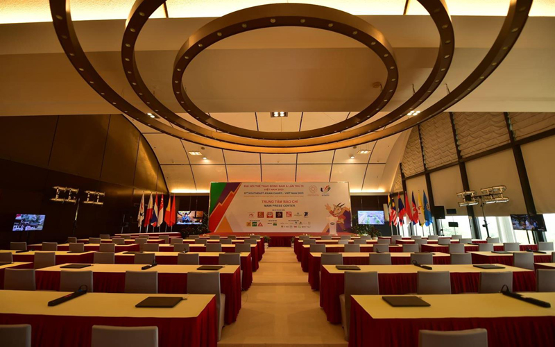 Close-up of Hanoi’s modern press center for SEA Games 31