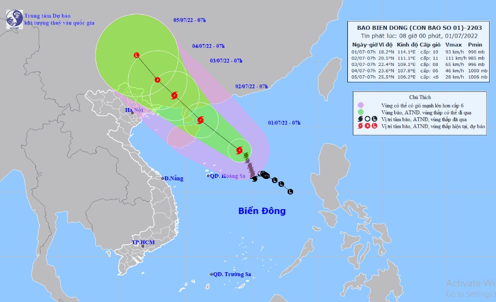 Northern Vietnam braces for first tropical storm of 2022