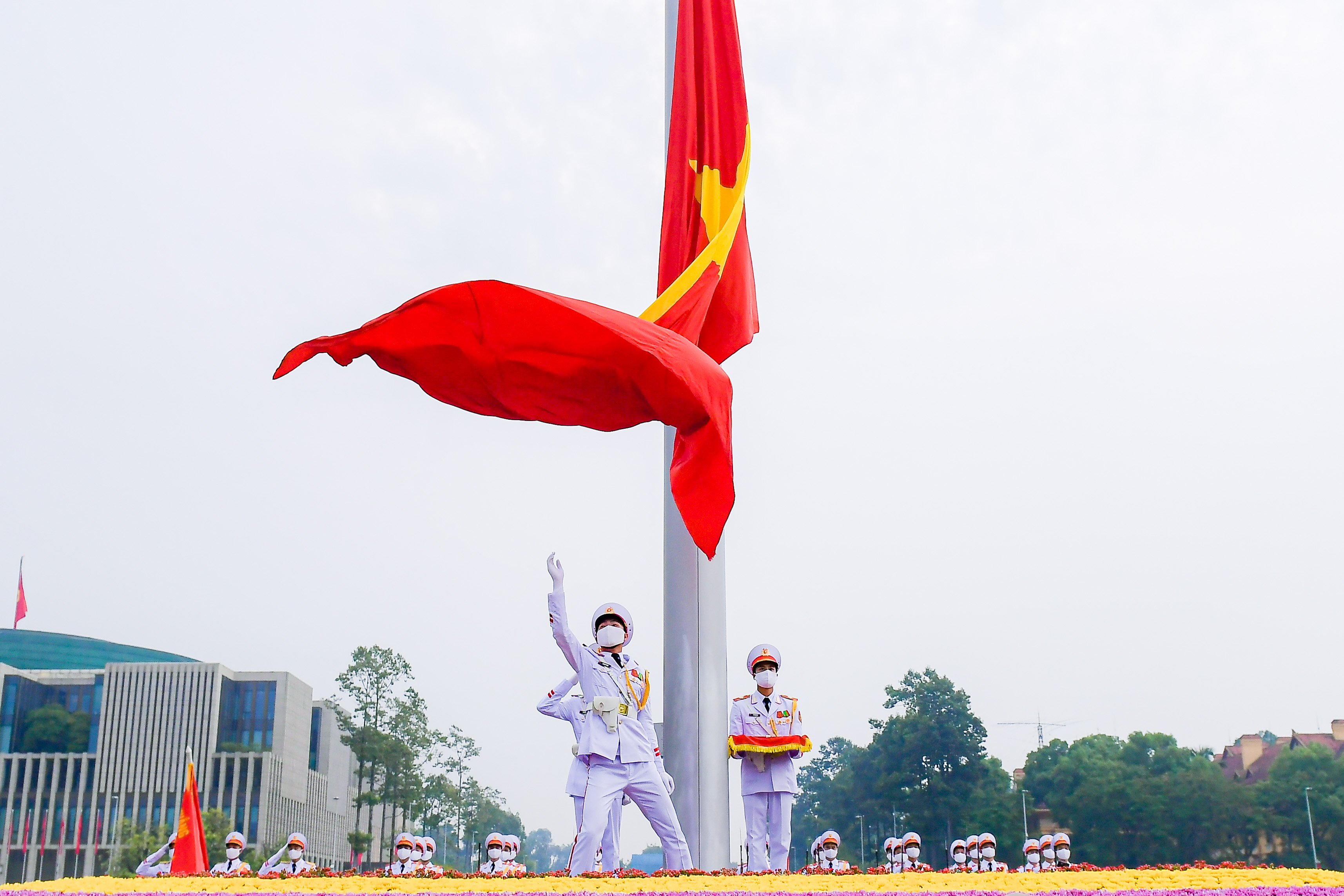 Flag-raising ceremony in Hanoi marks National Independence Day 