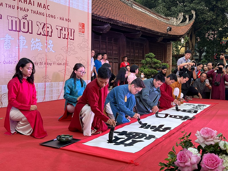 Calligraphy exhibition praises traditional cultural beauty of the nation