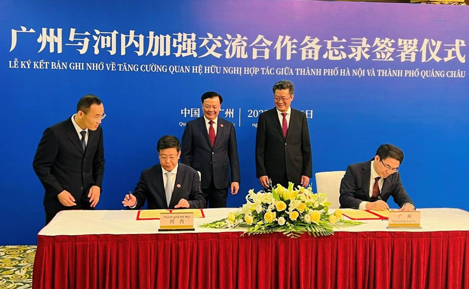 Hanoi, Guangzhou ink cooperation MoU