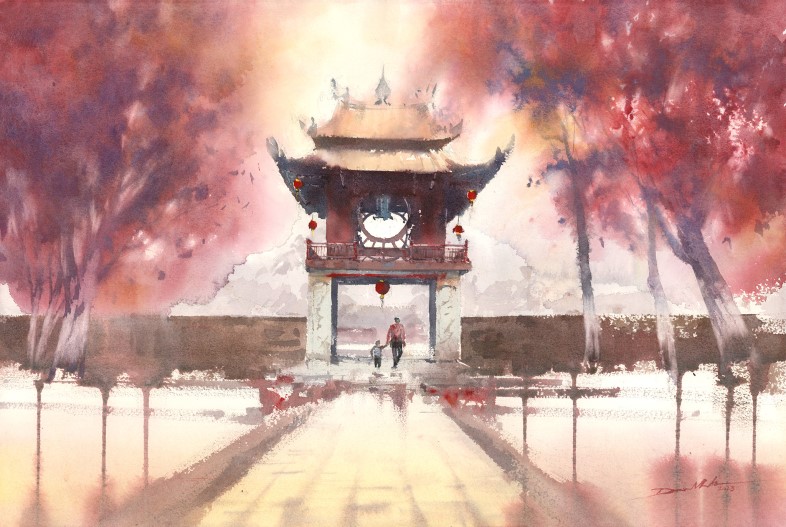 Hanoi watercolor exhibition showcases works of 465 int'l artists