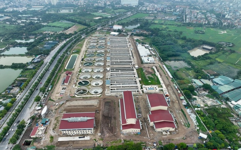 Construction accelerated for Hanoi's largest wastewater treatment plant