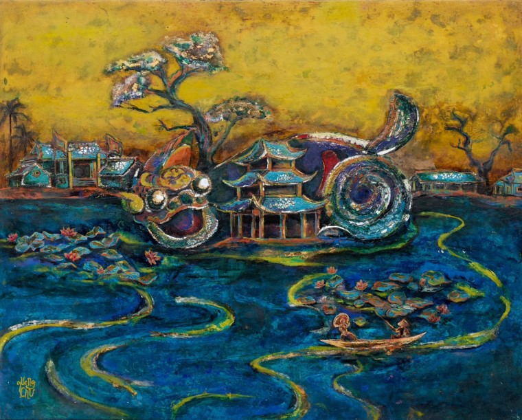 Hanoi artist's lacquer paintings capture national soul