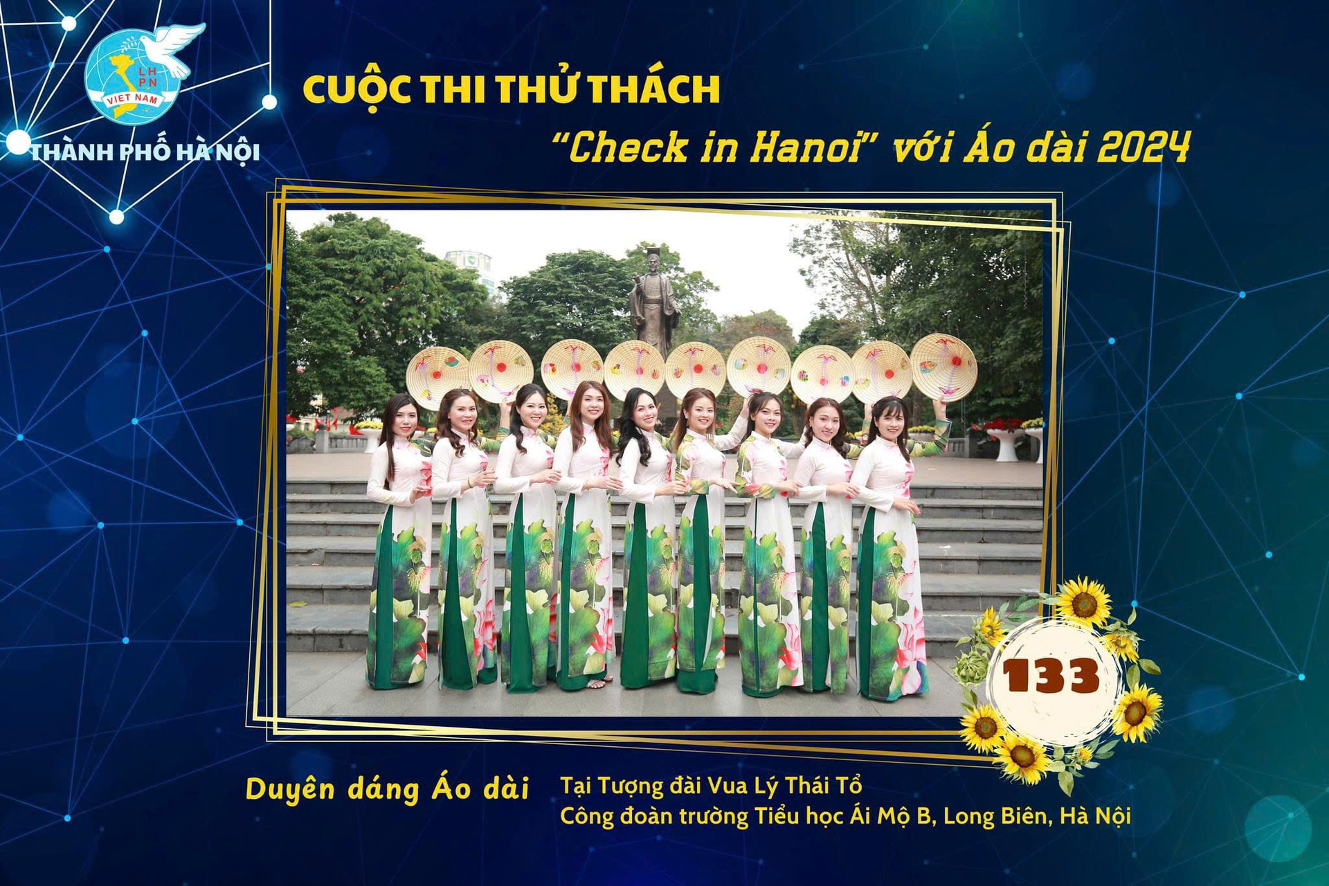 "Snapping Hanoi with Ao Dai" challenge commemorates Liberation Day