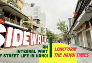 Sidewalk: An integral part of street life in Hanoi