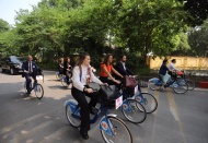 Hanoi's public bike-sharing service in high demand