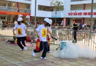 Firefighting and rescue skills competition in Hanoi