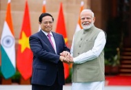 Vietnam, India release joint statement to boost bilateral relations