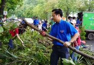 Blue shirts, green streets: Youth unite to restore Hanoi's greenery