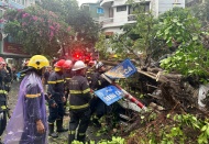 Hanoi mayor urges mobilized forces to overcome aftermaths of storm