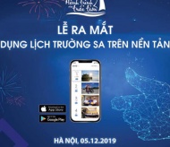 Truong Sa calendar app is available on App Store and Google Play