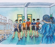 Paintings about life in quarantine area inspire Vietnamese people 