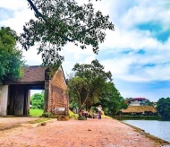 Exploring ancient village - land of two kings - in Hanoi