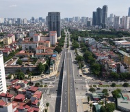 US$24.08 million flyover in Hanoi from a bird's eye view