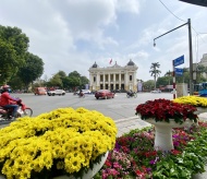 Hanoi's streets are decorated to welcome the New Year of the Buffalo 2021