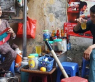 Sidewalk iced tea - an indispensable part of Hanoians' life