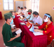 General election day at Dong Tam ward