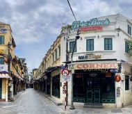 Hanoi's desolate Old Quarter amidst social distancing period