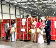 First batch of Vietnamese lychees shipped to the Netherlands by sea