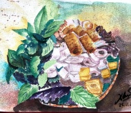 Enjoy Hanoi delicacies through sketches