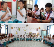 Over 90% of Hanoi students join school milk project