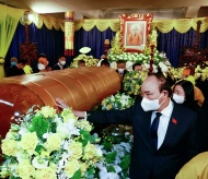 State President pays tribute to Most Venerable Thich Pho Tue 