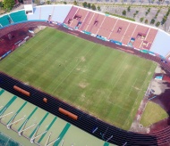 Close-up of Viet Tri Stadium for SEA Games 31