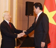 Party chief affirms support for Vietnam-China legislative ties