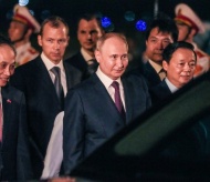 Russian President Vladimir Putin arrives in Hanoi