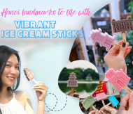 Promote Hanoi landmarks with vibrant 3D ice cream