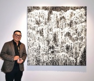 Coal and rice artwork on canvas wins international painting contest