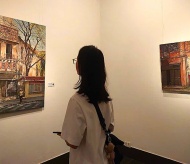 Artist captures old and new of Hanoi