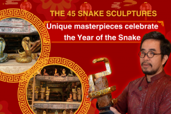 The 45 snake sculptures – unique masterpieces celebrate the Year of the Snake