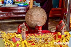 The unique folk game of ball robbery for good luck