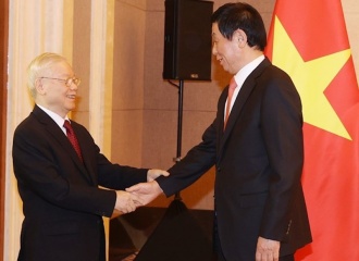 Party chief affirms support for Vietnam-China legislative ties