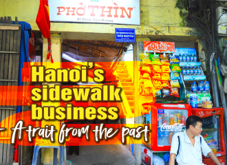 Hanoi's sidewalk business: A trait from the past 