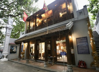 Beauty of an old Vietnamese communal house on the shore of Hoan Kiem Lake