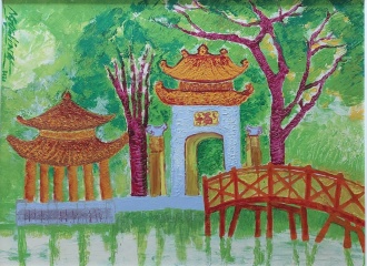 Hanoi in miniature by artist Ngoc Linh