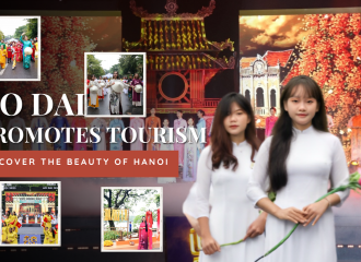 Ao Dai promotes tourism: Discover the beauty of Hanoi