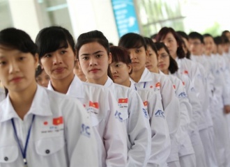 Vietnam sends record workers to Japan