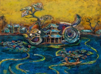 Hanoi artist's lacquer paintings capture national soul