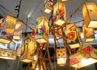 Mid-Autumn Festival-inspired art on display in Hanoi's Old Quarter