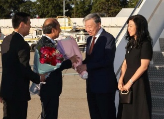 General Secretary and President To Lam arrives in the US for UNGA 79